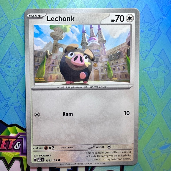 lechonk (139/159) - common — pokémon: journey together - Picture 1 of 2
